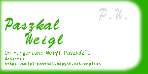 paszkal weigl business card